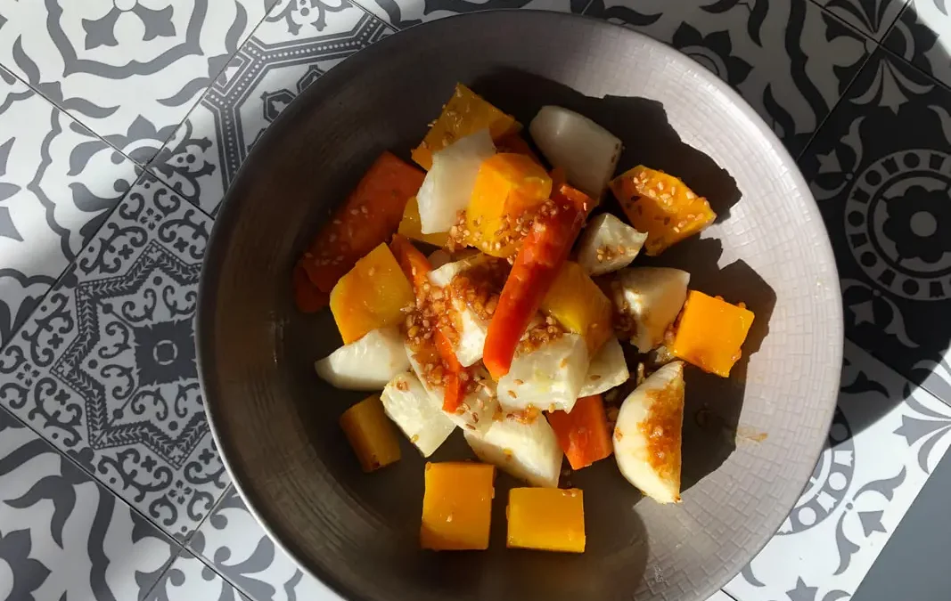 LÉGUMES RÔTIS SAUCE SOJA